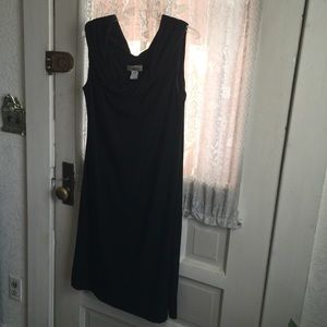Patra sleeveless A-line little black dress.